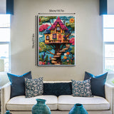 Quilted Art Treehouse Jigsaw Puzzle 1000 Pieces