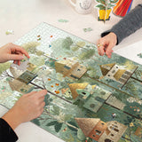 Rompecabezas de la aldea de la casa del árbol, 1000 piezas