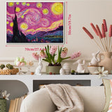 Pink Starry Night Jigsaw Puzzle 1000 pezzi