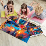 Floral Violin Jigsaw Puzzle 1000 Pieces