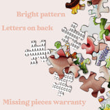 Puzzle con corona di fiori e maiale, 1000 pezzi