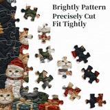 Katzen Weihnachtsbaum -Puzzle 1000 Stücke