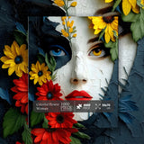 Colorful Flower Woman Jigsaw Puzzle 1000 Pieces