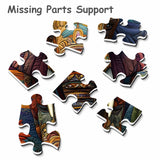 Sunset Textile Elephant Jigsaw Puzzle 1000 Pieces