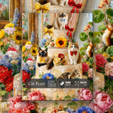 Cat Feast Jigsaw Puzzle 1000 Pieces