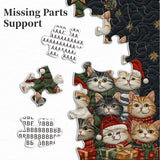 Katzen Weihnachtsbaum -Puzzle 1000 Stücke