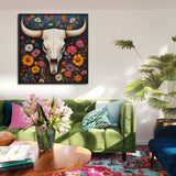 Puzzle con teschio di fiori di campo, 1000 pezzi