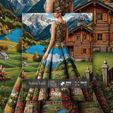 Puzzle scenico della signora 1000 pezzi