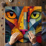 Geometrisches Kitty-Puzzle 1000 Teile
