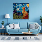 Moonlit Cat Shadow Jigsaw Puzzle 1000 Pieces