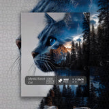 Puzzle del gatto della foresta mistica, 1000 pezzi