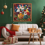 Cute Christmas Chickens Jigsaw Puzzle 1000 Pieces