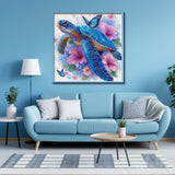 Blue Turtle & Flowers Jigsaw Puzzle 1000 Pieces