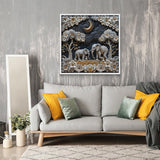 Moonlight Elephants Jigsaw Puzzle 1000 Pieces