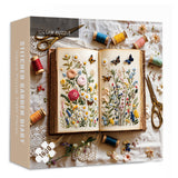 Stitched Garden Diary Jigsaw Puzzle 1000 Pieces