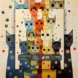 Puzzle colorato Cat Jenga 1000 pezzi
