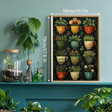 Pflanzenbeladene Tassen-Puzzle 1000 Teile