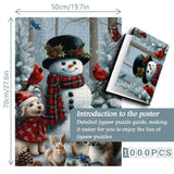Jolly Snowman Friends Jigsaw Puzzle 1000 Pieces