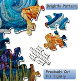 Moonlit Cat Shadow Jigsaw Puzzle 1000 Pieces