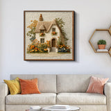 Embroidered Garden Cottage Jigsaw Puzzle 1000 Pieces