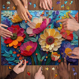 Fabric Blossoms Jigsaw Puzzle 1000 Pieces