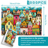 Puzzle di città colorata da 1000 pezzi