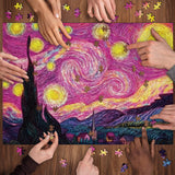 Pink Starry Night Jigsaw Puzzle 1000 pezzi