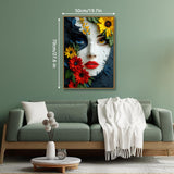 Colorful Flower Woman Jigsaw Puzzle 1000 Pieces