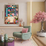 Puzzle ritmico con armadietto floreale, 1000 pezzi