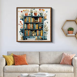 Floral Whisper Bookshelf Jigsaw Puzzle 1000 Pieces