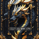 Puzzle drago oro nero puzzle 1000 pezzi