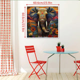 Sunset Textile Elephant Jigsaw Puzzle 1000 Pieces