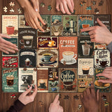 Vintage Coffee Collage Jigsaw Puzzle 1000 Pieces