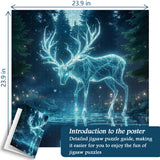 Puzzle di puzzle di cervo mystic 1000 pezzi
