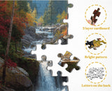 Montaña Waterfall Jigsaw Puzzle 1000 piezas
