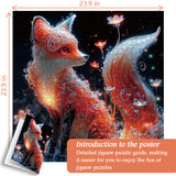 Crystal Fox Jigsaw Puzzle 1000 Pieces