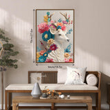 Floral Deer Jigsaw Puzzle 1000 Pieces