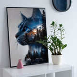 Puzzle del gatto della foresta mistica, 1000 pezzi