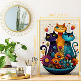 Floral Cats Jigsaw Puzzle 1000 Pieces
