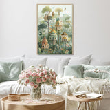 Rompecabezas de la aldea de la casa del árbol, 1000 piezas