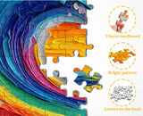 Colorful Waves Jigsaw Puzzles 1000 Pieces