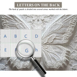 White Butterfly Art Jigsaw Puzzle 1000 Pieces