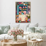 Puzzle ritmico con armadietto floreale, 1000 pezzi