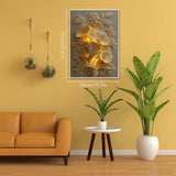 Rompecabezas en relieve de flores doradas, 1000 piezas