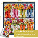 Flower Boots Jigsaw Puzzle 1000 Pieces