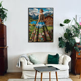 Puzzle scenico della signora 1000 pezzi