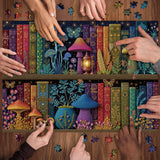 Verzauberte Pilzbibliothek Jigsaw Puzzle 1000 Teile