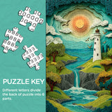 Paper Art Lighthouse Jigsaw Puzzle 1000 Pieces
