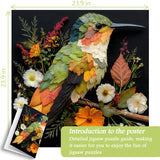 Leaf & Hummingbird Jigsaw Puzzle 1000 Pieces