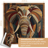 Elephant Mosaic Jigsaw Puzzle 1000 Pieces